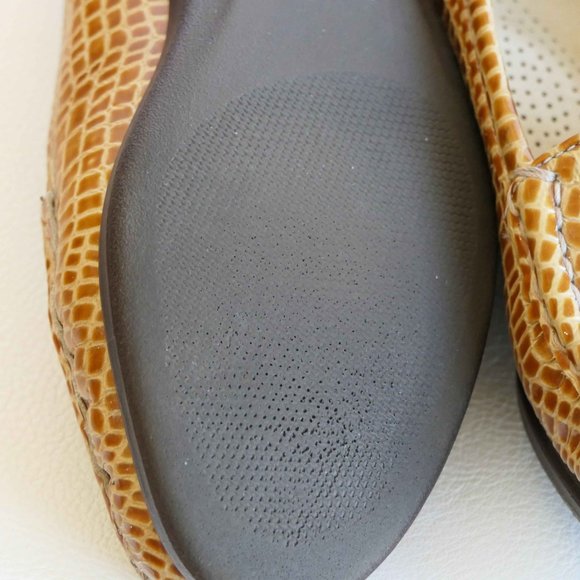 SAS Tripad Comfort Snake Print Loafers Golden Brown Size 5 - Picture 7 of 11